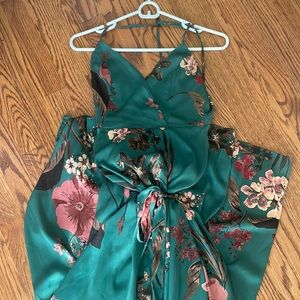 Lulus emerald green dress xs
